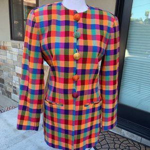Colorful Emanuel Unsaro Blazer - size 6